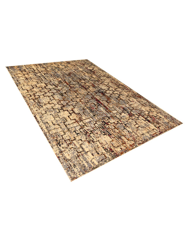 Beige Cream 7' 10 x 10' Saturn Rectangle Area Rug Stain Resistant Easy Clean Classic Vintage Design Durable Carpet for Affordable Home Interiors for Sale at Rug Engine