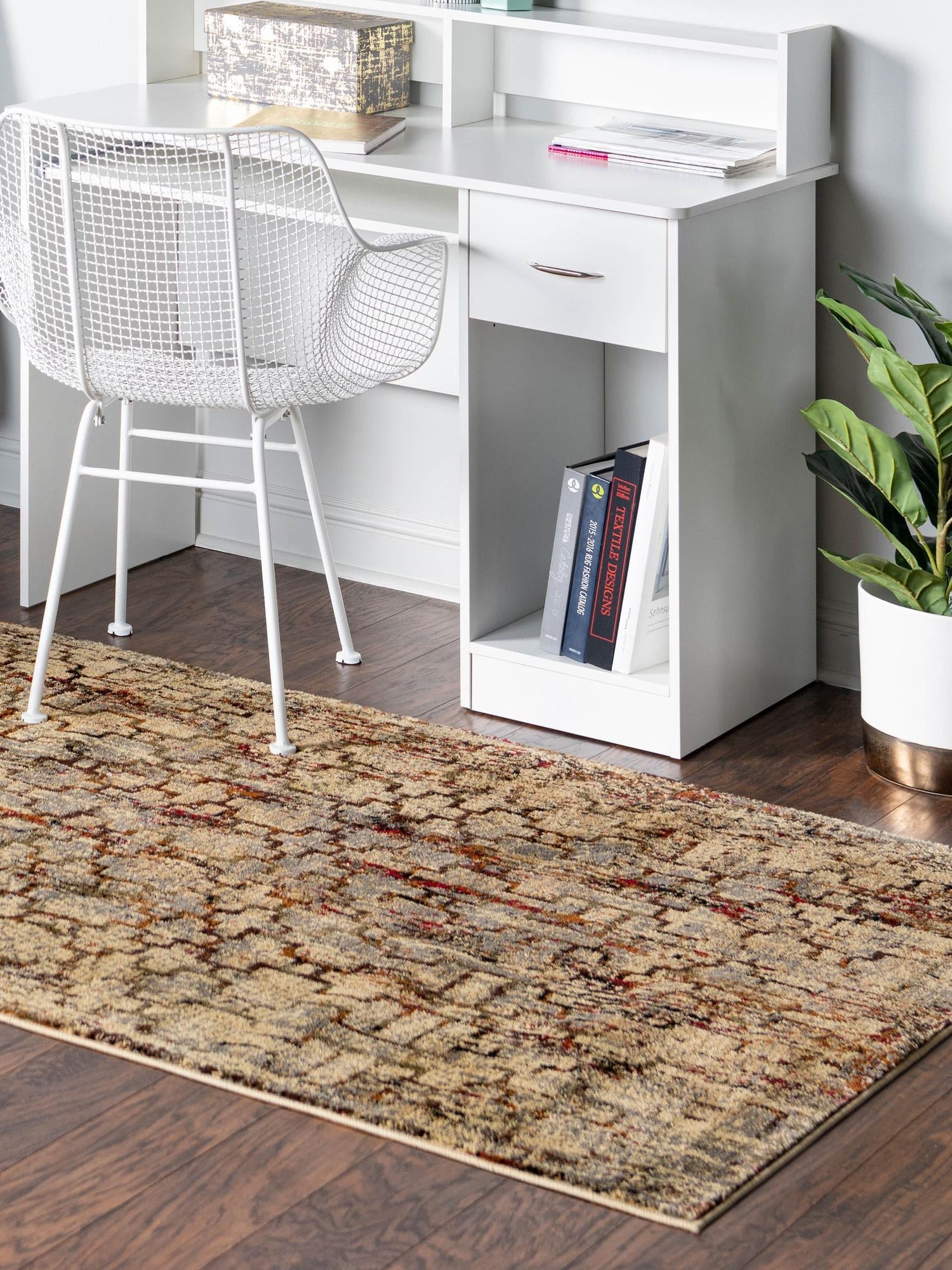 Beige Cream 5' 3 x 8' Saturn Rectangle Area Rug Stain Resistant Easy Clean Classic Vintage Design Durable Carpet for Affordable Home Interiors for Sale at Rug Engine