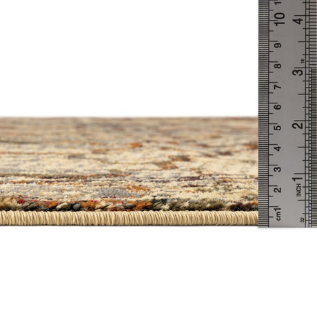 Beige Cream 9' x 12' Saturn Rectangle Area Rug Stain Resistant Easy Clean Classic Vintage Design Durable Carpet for Affordable Home Interiors for Sale at Rug Engine