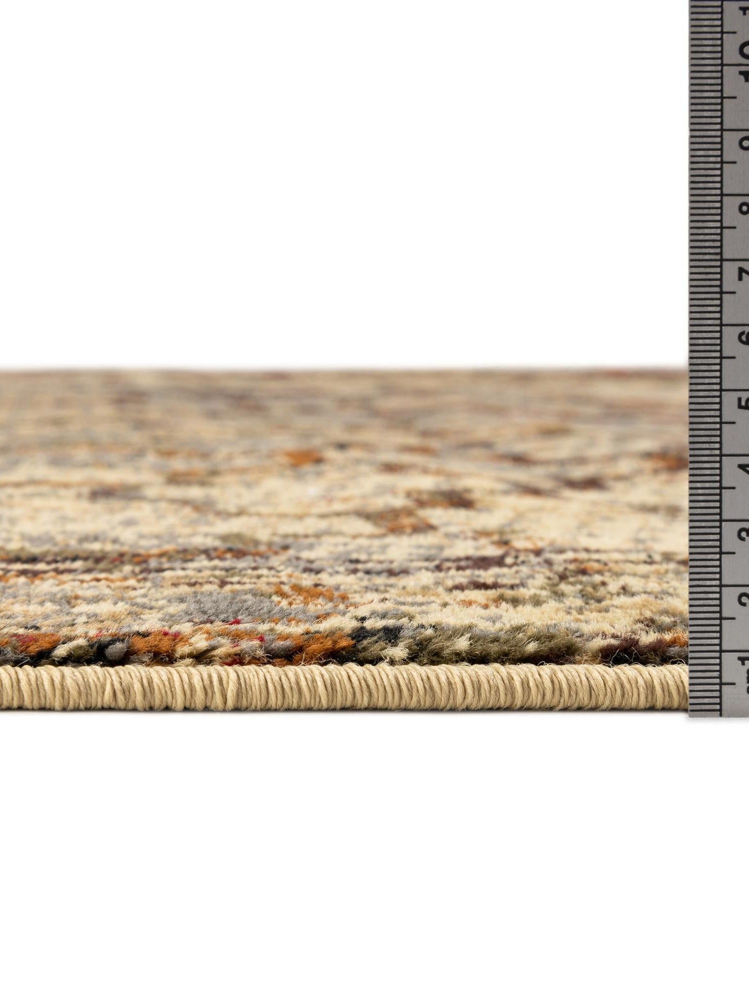 Beige Cream 5' 3 x 8' Saturn Rectangle Area Rug Stain Resistant Easy Clean Classic Vintage Design Durable Carpet for Affordable Home Interiors for Sale at Rug Engine