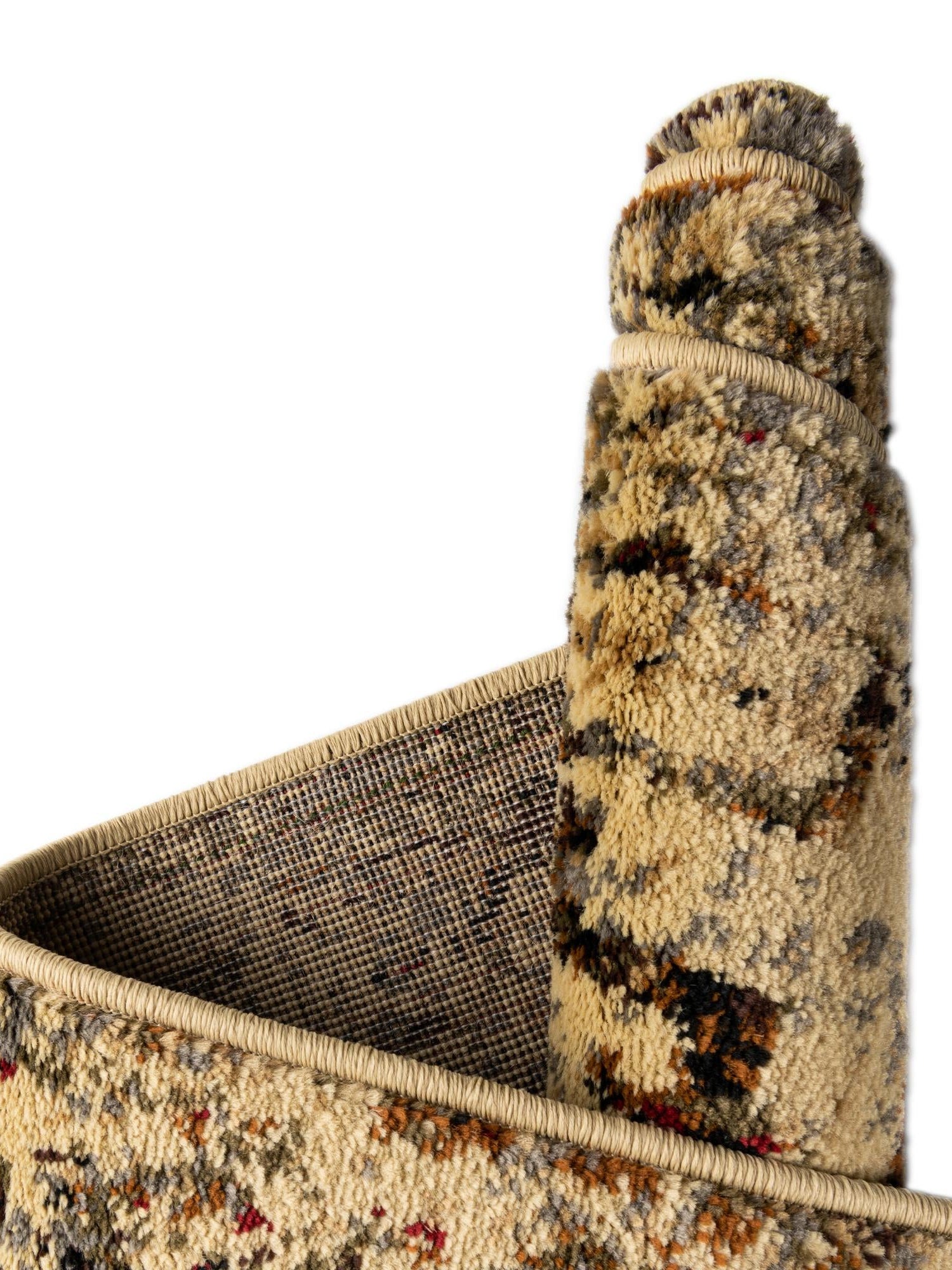 Beige Cream 6' 1 x 9' Saturn Rectangle Area Rug Stain Resistant Easy Clean Classic Vintage Design Durable Carpet for Affordable Home Interiors for Sale at Rug Engine
