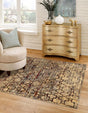 Beige Cream 7' 10 x 7' 10 Saturn Square Area Rug Stain Resistant Easy Clean Classic Vintage Design Durable Carpet for Affordable Home Interiors for Sale at Rug Engine