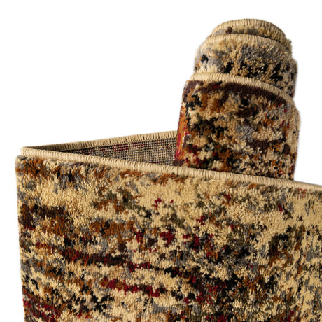 Beige Cream 3' 1 x 3' 1 Saturn Octagon Area Rug Stain Resistant Easy Clean Classic Vintage Design Durable Carpet for Affordable Home Interiors for Sale at Rug Engine