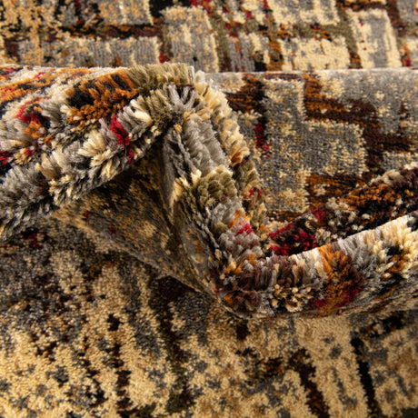 Beige Cream 2' 7 x 14' 1 Saturn Runner Area Rug Stain Resistant Easy Clean Classic Vintage Design Durable Carpet for Affordable Home Interiors for Sale at Rug Engine