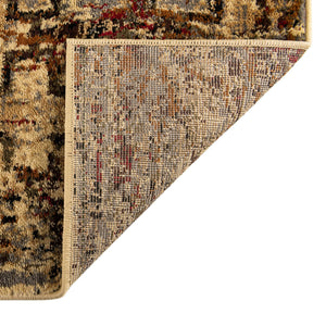 Beige Cream 2' x 5' 1 Saturn Runner Area Rug Stain Resistant Easy Clean Classic Vintage Design Durable Carpet for Affordable Home Interiors for Sale at Rug Engine