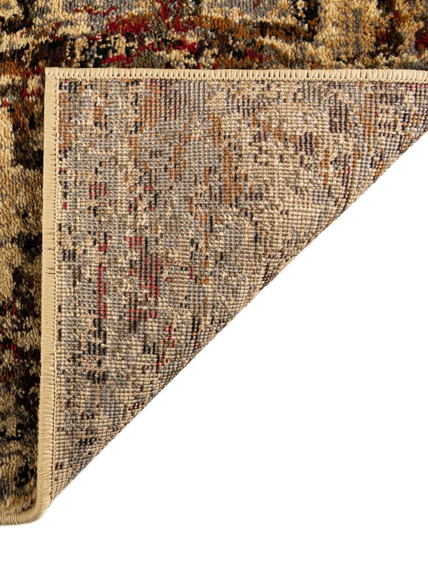 Beige Cream 2' 7 x 14' 1 Saturn Runner Area Rug Stain Resistant Easy Clean Classic Vintage Design Durable Carpet for Affordable Home Interiors for Sale at Rug Engine