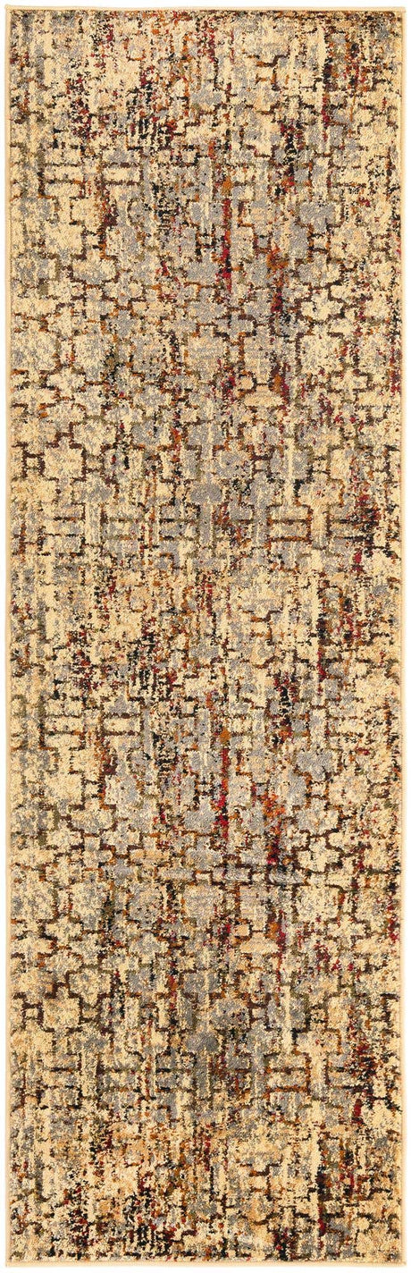 Beige Cream 2' x 7' 1 Saturn Runner Area Rug Stain Resistant Easy Clean Classic Vintage Design Durable Carpet for Affordable Home Interiors for Sale at Rug Engine