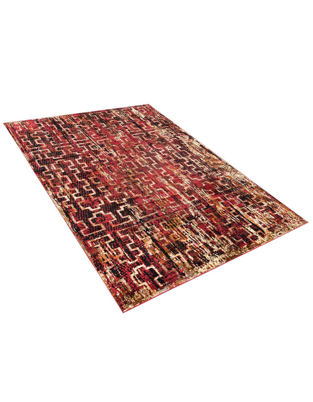 Burgundy 9' x 12' Saturn Rectangle Area Rug Stain Resistant Easy Clean Classic Vintage Design Durable Carpet for Affordable Home Interiors for Sale at Rug Engine