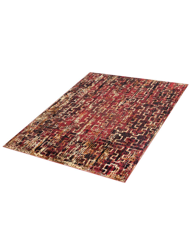 Burgundy 7' 10 x 10' Saturn Rectangle Area Rug Stain Resistant Easy Clean Classic Vintage Design Durable Carpet for Affordable Home Interiors for Sale at Rug Engine