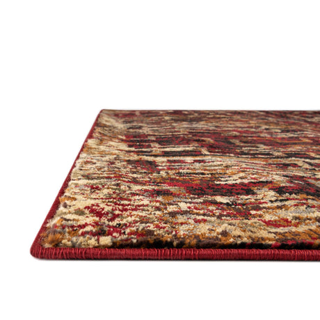 Burgundy 5' 3 x 8' Saturn Rectangle Area Rug Stain Resistant Easy Clean Classic Vintage Design Durable Carpet for Affordable Home Interiors for Sale at Rug Engine