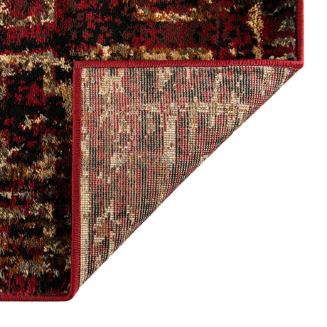 Burgundy 2' x 3' 1 Saturn Rectangle Area Rug Stain Resistant Easy Clean Classic Vintage Design Durable Carpet for Affordable Home Interiors for Sale at Rug Engine