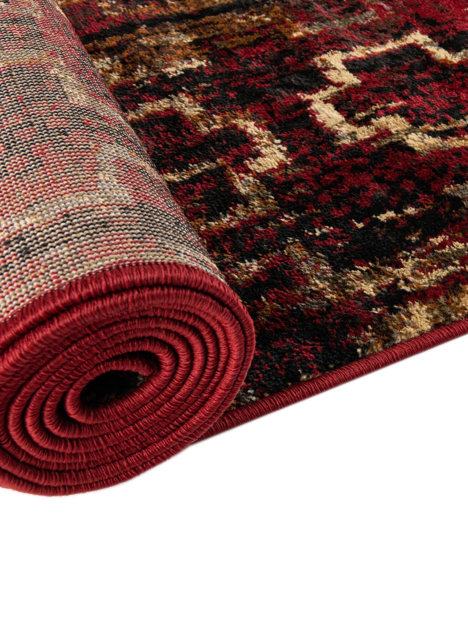 Burgundy 2' x 3' 1 Saturn Rectangle Area Rug Stain Resistant Easy Clean Classic Vintage Design Durable Carpet for Affordable Home Interiors for Sale at Rug Engine