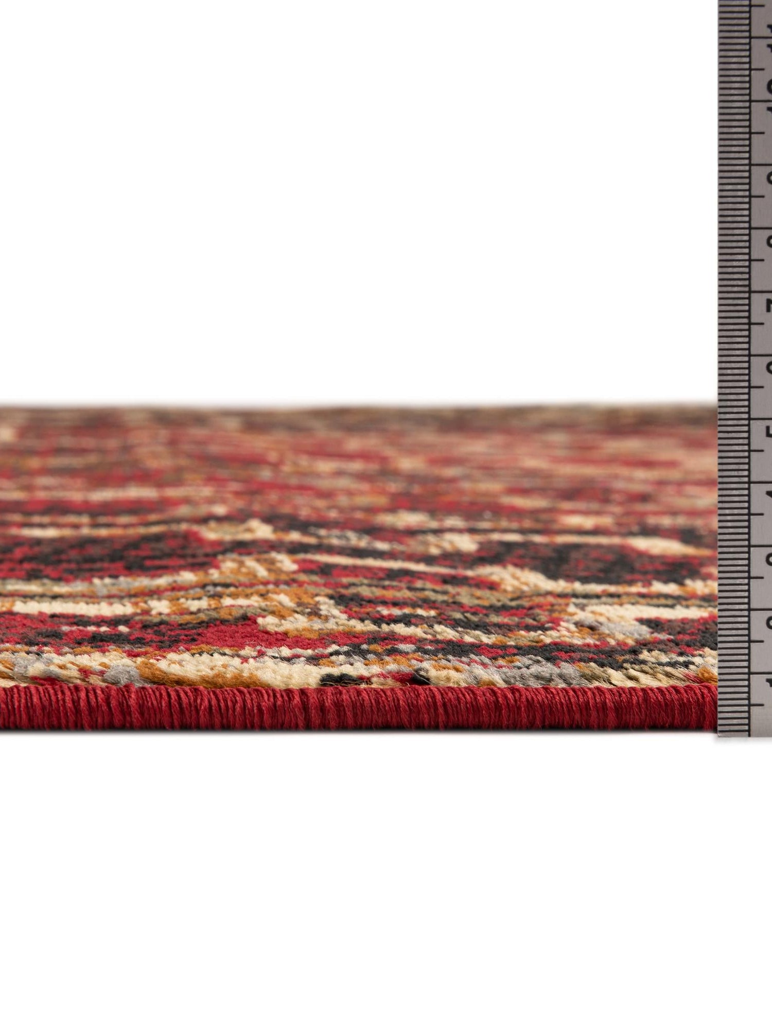 Burgundy 5' 3 x 5' 3 Saturn Octagon Area Rug Stain Resistant Easy Clean Classic Vintage Design Durable Carpet for Affordable Home Interiors for Sale at Rug Engine