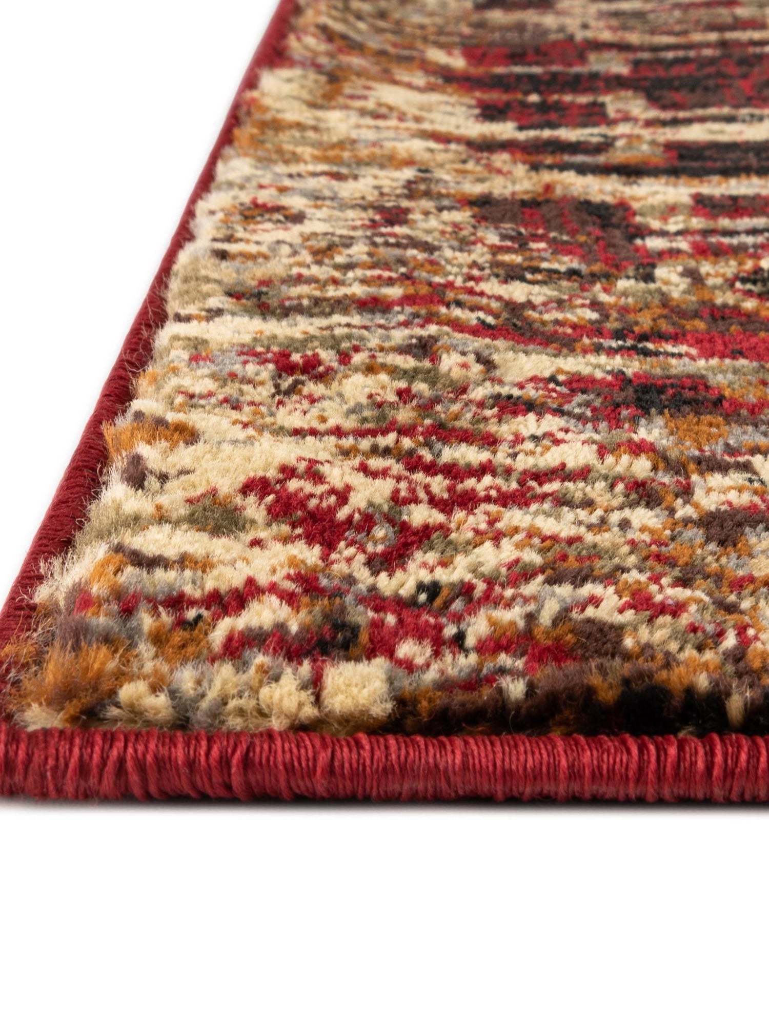 Burgundy 7' 10 x 7' 10 Saturn Octagon Area Rug Stain Resistant Easy Clean Classic Vintage Design Durable Carpet for Affordable Home Interiors for Sale at Rug Engine