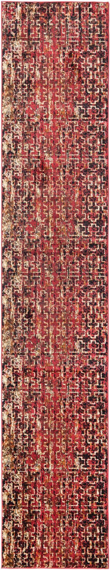 Burgundy 2' 7 x 14' 1 Saturn Runner Area Rug Stain Resistant Easy Clean Classic Vintage Design Durable Carpet for Affordable Home Interiors for Sale at Rug Engine