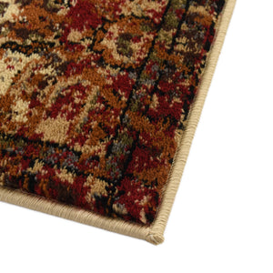 Cream 4' x 6' Saturn Rectangle Area Rug Stain Resistant Easy Clean Classic Vintage Design Durable Carpet for Affordable Home Interiors for Sale at Rug Engine