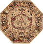 Cream 3' 3 x 3' 3 Saturn Octagon Area Rug Stain Resistant Easy Clean Classic Vintage Design Durable Carpet for Affordable Home Interiors for Sale at Rug Engine