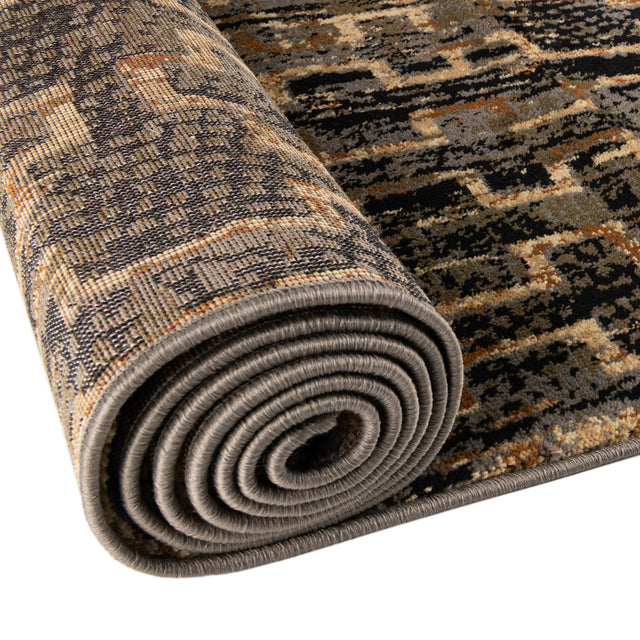 Blue 3' 3 x 3' 3 Saturn Octagon Area Rug Stain Resistant Easy Clean Classic Vintage Design Durable Carpet for Affordable Home Interiors for Sale at Rug Engine