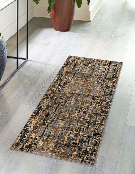 Blue 2' 2 x 5' Saturn Runner Area Rug Stain Resistant Easy Clean Classic Vintage Design Durable Carpet for Affordable Home Interiors for Sale at Rug Engine