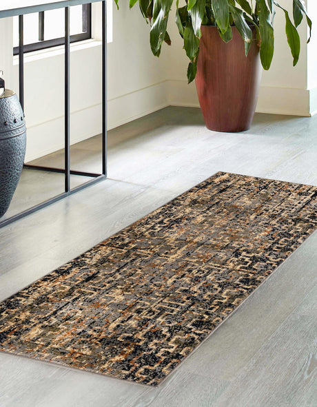 Blue 2' 2 x 5' Saturn Runner Area Rug Stain Resistant Easy Clean Classic Vintage Design Durable Carpet for Affordable Home Interiors for Sale at Rug Engine
