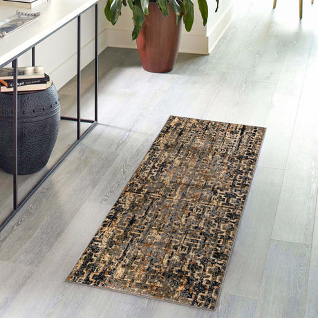 Blue 2' 2 x 12' Saturn Runner Area Rug Stain Resistant Easy Clean Classic Vintage Design Durable Carpet for Affordable Home Interiors for Sale at Rug Engine
