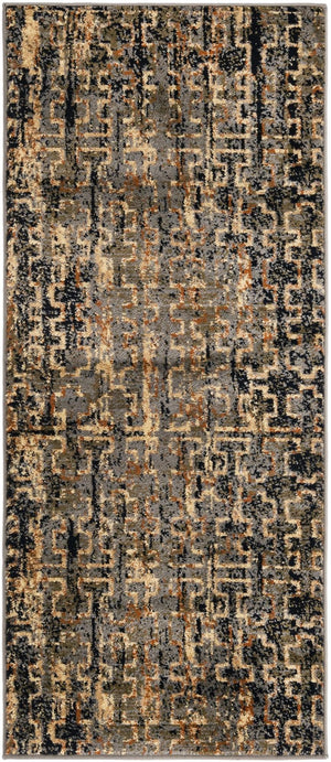Blue 2' 2 x 5' Saturn Runner Area Rug Stain Resistant Easy Clean Classic Vintage Design Durable Carpet for Affordable Home Interiors for Sale at Rug Engine