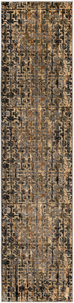 Blue 2' 2 x 9' Saturn Runner Area Rug Stain Resistant Easy Clean Classic Vintage Design Durable Carpet for Affordable Home Interiors for Sale at Rug Engine