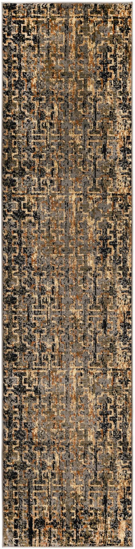 Blue 2' 2 x 9' Saturn Runner Area Rug Stain Resistant Easy Clean Classic Vintage Design Durable Carpet for Affordable Home Interiors for Sale at Rug Engine
