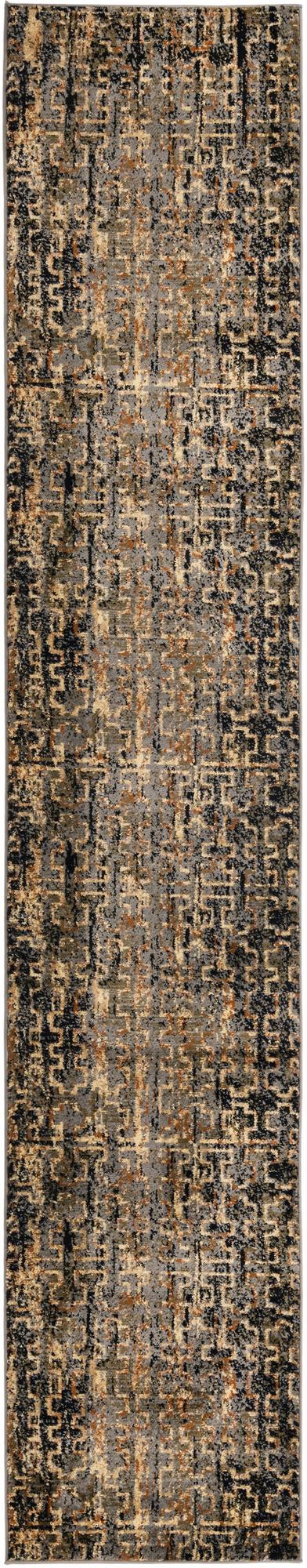 Blue 2' 2 x 12' Saturn Runner Area Rug Stain Resistant Easy Clean Classic Vintage Design Durable Carpet for Affordable Home Interiors for Sale at Rug Engine