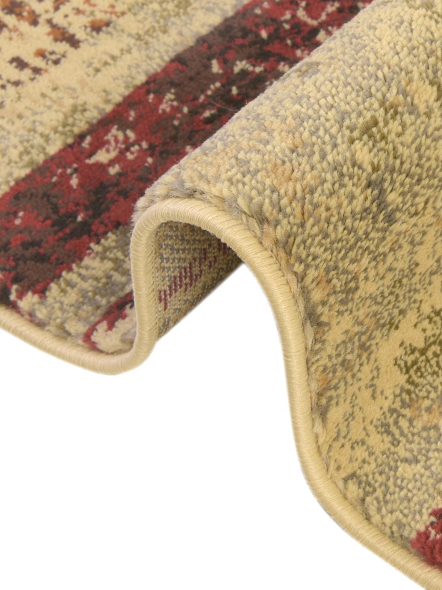 Multicolor 6' x 9' Saturn Rectangle Area Rug Stain Resistant Easy Clean Classic Vintage Design Durable Carpet for Affordable Home Interiors for Sale at Rug Engine