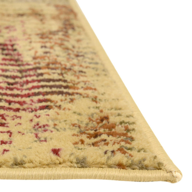 Multicolor 5' 3 x 5' 3 Saturn Square Area Rug Stain Resistant Easy Clean Classic Vintage Design Durable Carpet for Affordable Home Interiors for Sale at Rug Engine