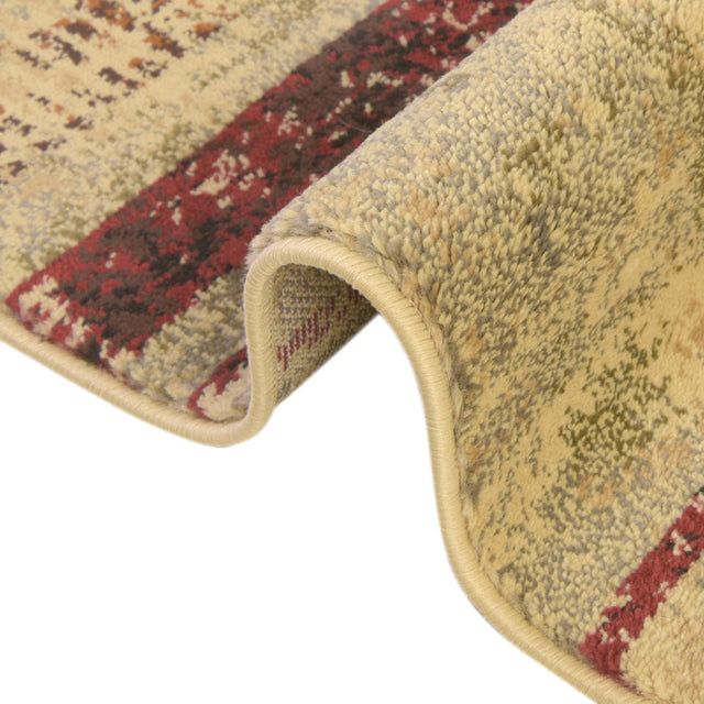 Multicolor 5' 3 x 5' 3 Saturn Square Area Rug Stain Resistant Easy Clean Classic Vintage Design Durable Carpet for Affordable Home Interiors for Sale at Rug Engine