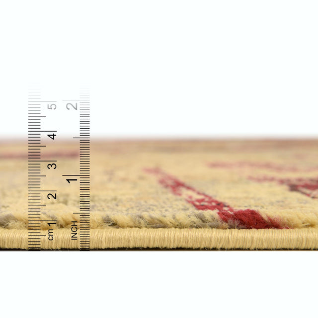 Multicolor 7' x 7' Saturn Round Area Rug Stain Resistant Easy Clean Classic Vintage Design Durable Carpet for Affordable Home Interiors for Sale at Rug Engine
