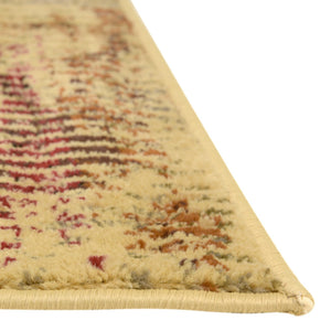 Multicolor 3' 3 x 3' 3 Saturn Octagon Area Rug Stain Resistant Easy Clean Classic Vintage Design Durable Carpet for Affordable Home Interiors for Sale at Rug Engine