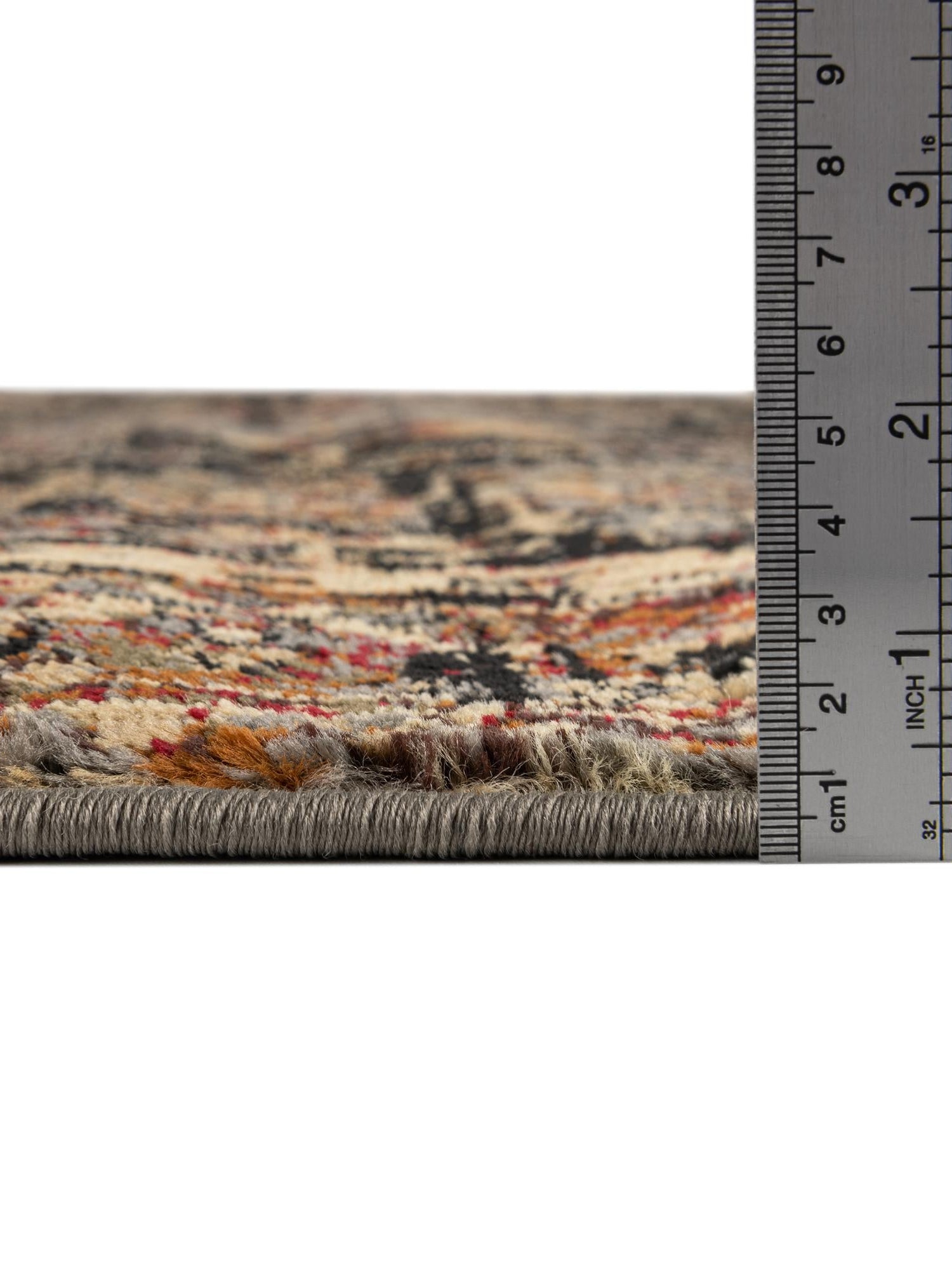 Black 4' 1 x 6' 1 Saturn Rectangle Area Rug Stain Resistant Easy Clean Classic Vintage Design Durable Carpet for Affordable Home Interiors for Sale at Rug Engine