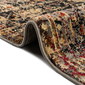 Black 10' x 14' 1 Saturn Rectangle Area Rug Stain Resistant Easy Clean Classic Vintage Design Durable Carpet for Affordable Home Interiors for Sale at Rug Engine