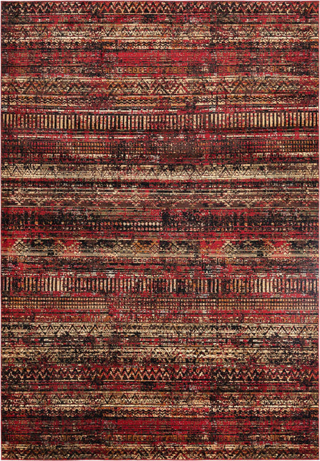 Burgundy 10' x 14' 1 Saturn Rectangle Area Rug Stain Resistant Easy Clean Classic Vintage Design Durable Carpet for Affordable Home Interiors for Sale at Rug Engine