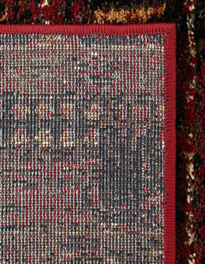 Burgundy 4' 1 x 6' 1 Saturn Rectangle Area Rug Stain Resistant Easy Clean Classic Vintage Design Durable Carpet for Affordable Home Interiors for Sale at Rug Engine