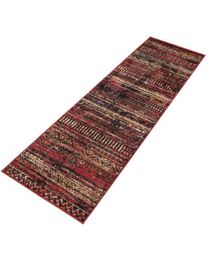 Burgundy 2' x 7' 1 Saturn Runner Area Rug Stain Resistant Easy Clean Classic Vintage Design Durable Carpet for Affordable Home Interiors for Sale at Rug Engine