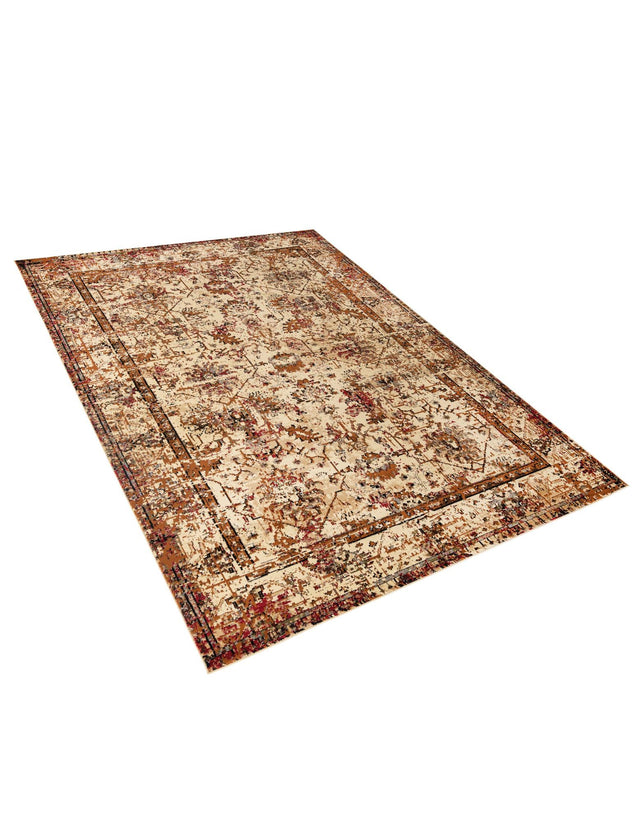 Beige Cream 10' x 14' 1 Saturn Rectangle Area Rug Stain Resistant Easy Clean Classic Vintage Design Durable Carpet for Affordable Home Interiors for Sale at Rug Engine