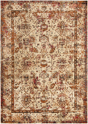 Beige Cream 10' x 14' 1 Saturn Rectangle Area Rug Stain Resistant Easy Clean Classic Vintage Design Durable Carpet for Affordable Home Interiors for Sale at Rug Engine