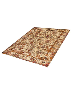 Beige Cream 7' 10 x 10' Saturn Rectangle Area Rug Stain Resistant Easy Clean Classic Vintage Design Durable Carpet for Affordable Home Interiors for Sale at Rug Engine