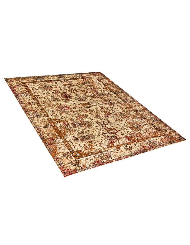 Beige Cream 7' 10 x 10' Saturn Rectangle Area Rug Stain Resistant Easy Clean Classic Vintage Design Durable Carpet for Affordable Home Interiors for Sale at Rug Engine