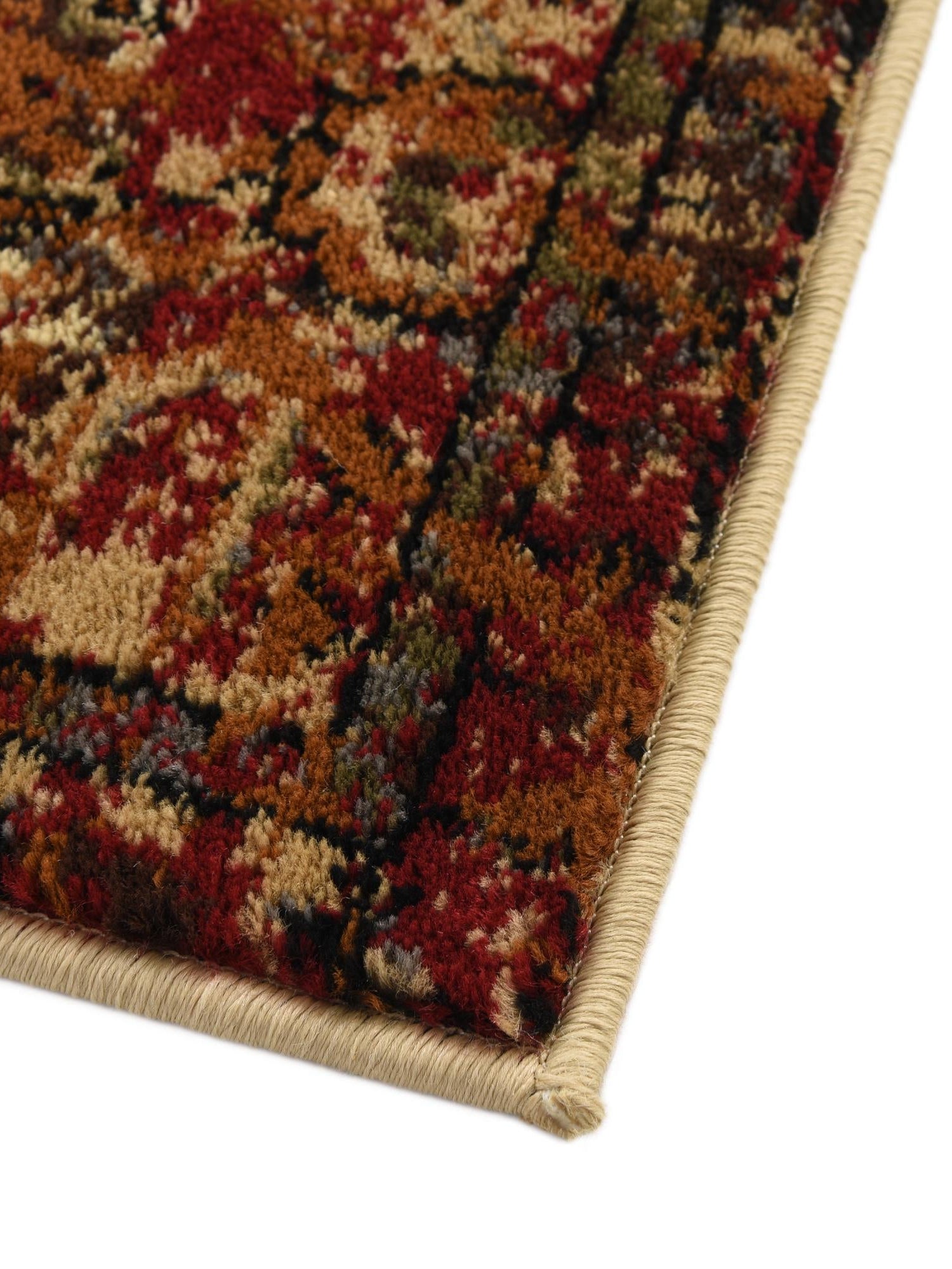 Beige Cream 4' 1 x 6' 1 Saturn Rectangle Area Rug Stain Resistant Easy Clean Classic Vintage Design Durable Carpet for Affordable Home Interiors for Sale at Rug Engine