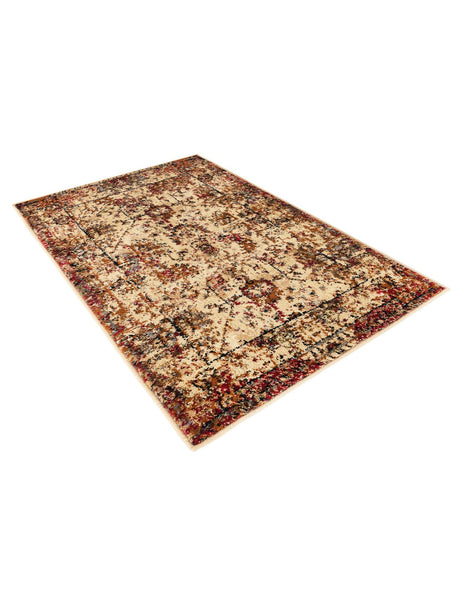 Beige Cream 2' x 3' 1 Saturn Rectangle Area Rug Stain Resistant Easy Clean Classic Vintage Design Durable Carpet for Affordable Home Interiors for Sale at Rug Engine