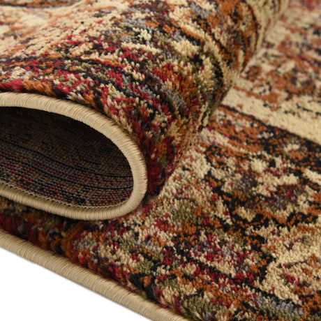 Beige Cream 3' 1 x 3' 1 Saturn Octagon Area Rug Stain Resistant Easy Clean Classic Vintage Design Durable Carpet for Affordable Home Interiors for Sale at Rug Engine