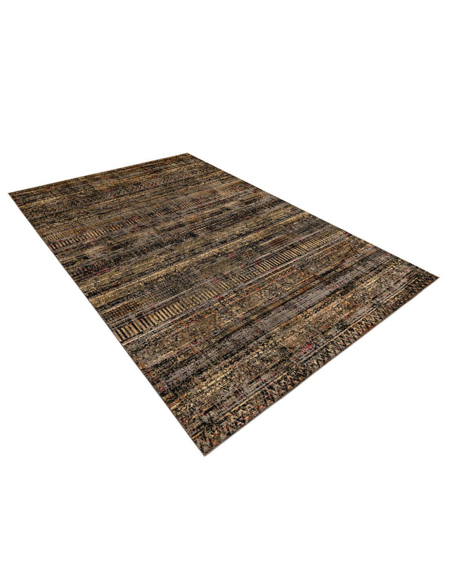 Blue 9' x 12' Saturn Rectangle Area Rug Stain Resistant Easy Clean Classic Vintage Design Durable Carpet for Affordable Home Interiors for Sale at Rug Engine