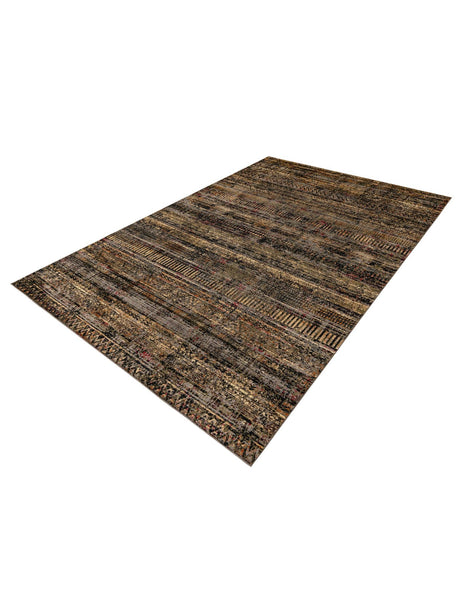 Blue 9' x 12' Saturn Rectangle Area Rug Stain Resistant Easy Clean Classic Vintage Design Durable Carpet for Affordable Home Interiors for Sale at Rug Engine