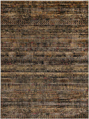 Blue 9' x 12' Saturn Rectangle Area Rug Stain Resistant Easy Clean Classic Vintage Design Durable Carpet for Affordable Home Interiors for Sale at Rug Engine
