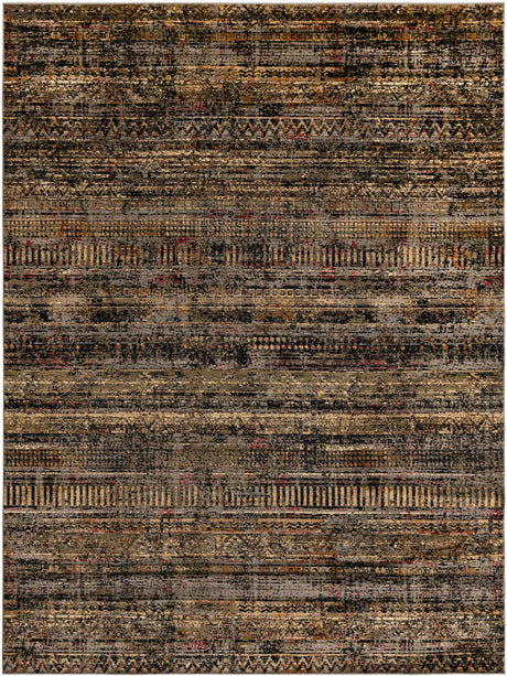 Blue 9' x 12' Saturn Rectangle Area Rug Stain Resistant Easy Clean Classic Vintage Design Durable Carpet for Affordable Home Interiors for Sale at Rug Engine